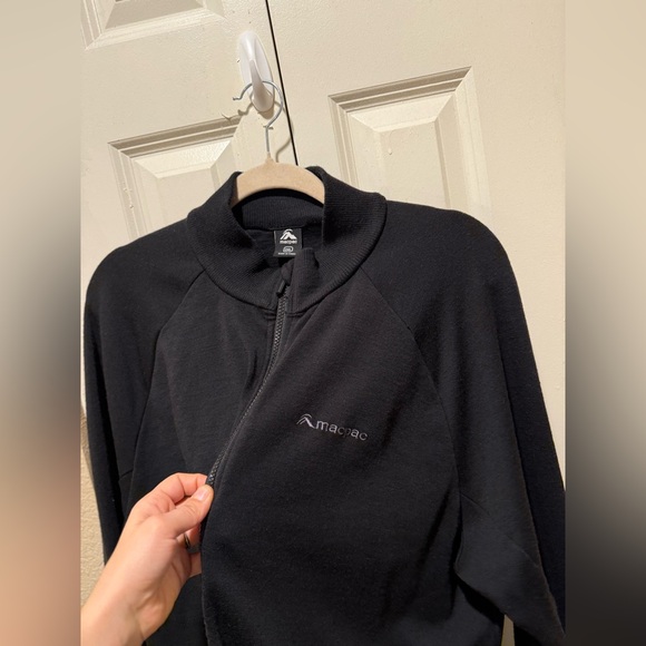 MacPac Men’s Full Zip Merino Wool 100% Black Men’s Jacket , size 2XL - Picture 7 of 10